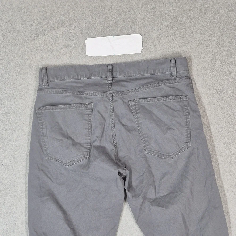 Theory Men Pants 31 Gray Chino Twill Zipper 29